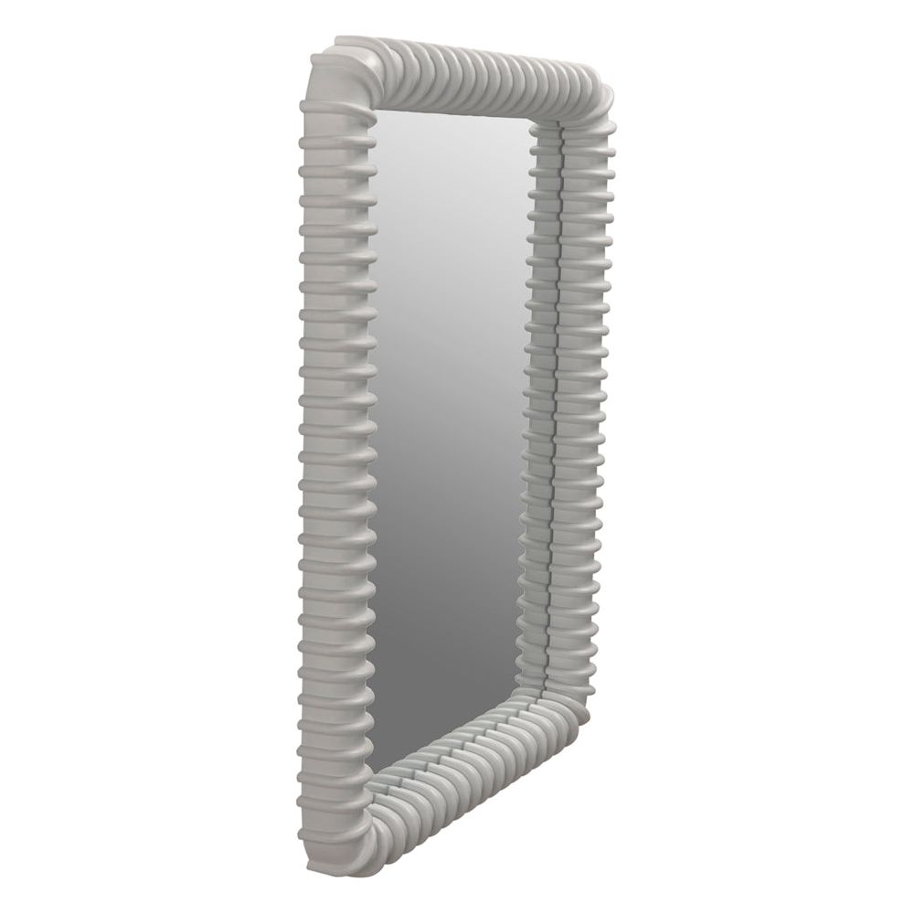 Toshi MIrror, Solid White by NOIR