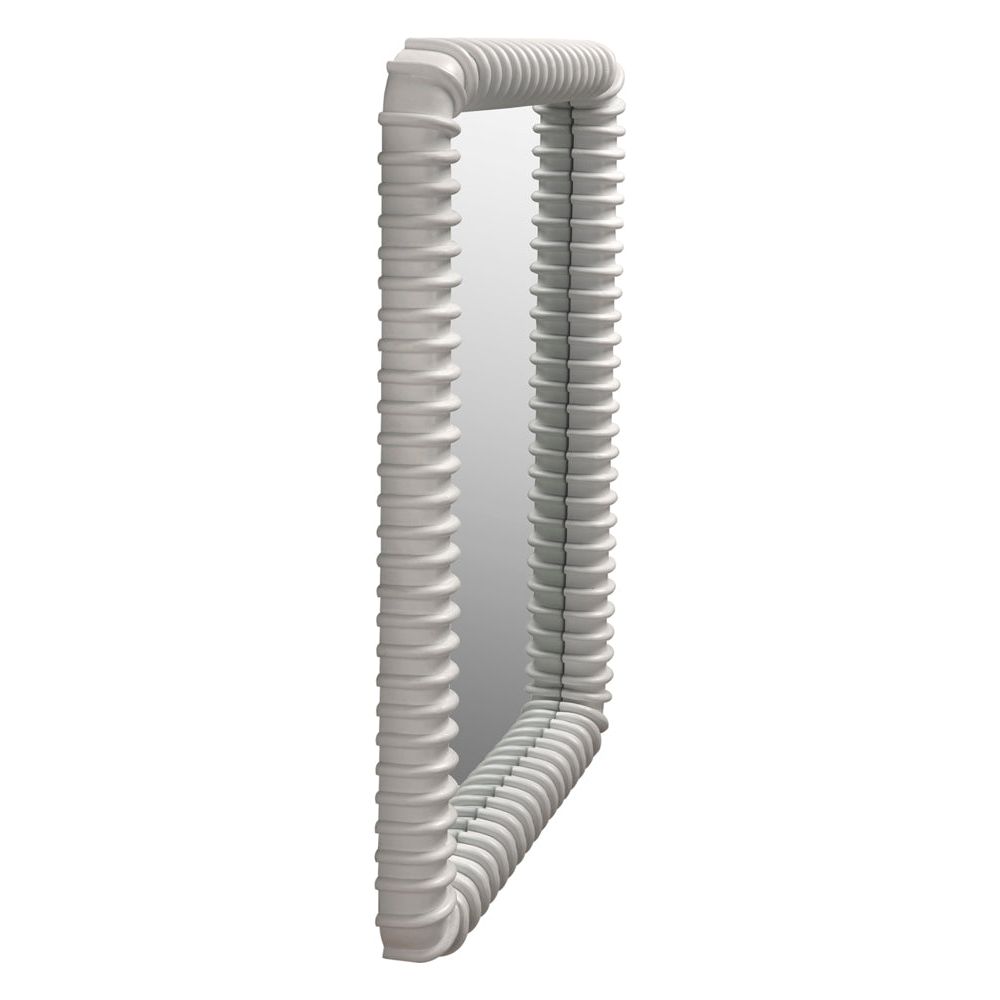 Toshi MIrror, Solid White by NOIR