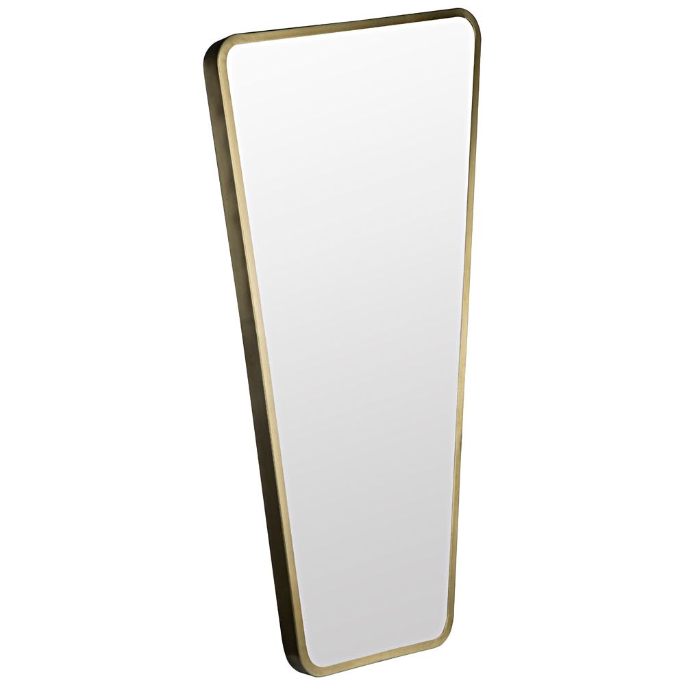 Juliet Mirror, Iron with Brass Finish by NOIR