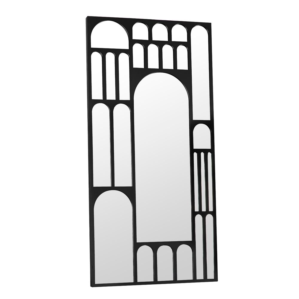 Doorway Mirror, Black Steel by NOIR