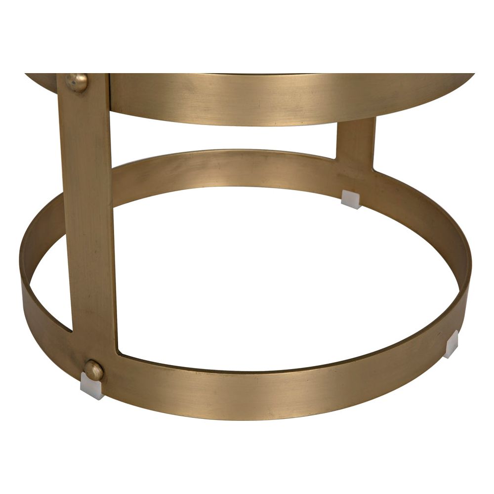 Dior Bar Stool, Metal with Brass Finish by NOIR