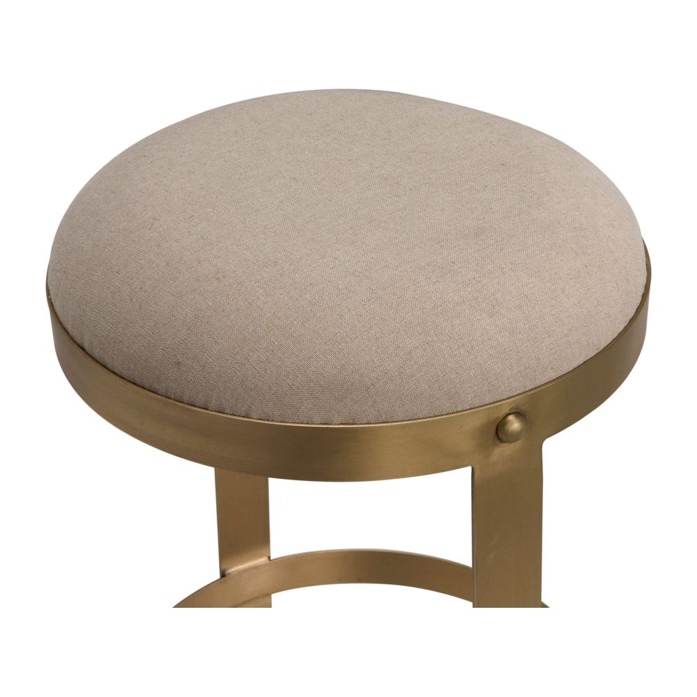 Dior Counter Stool, Metal with Brass Finish by NOIR