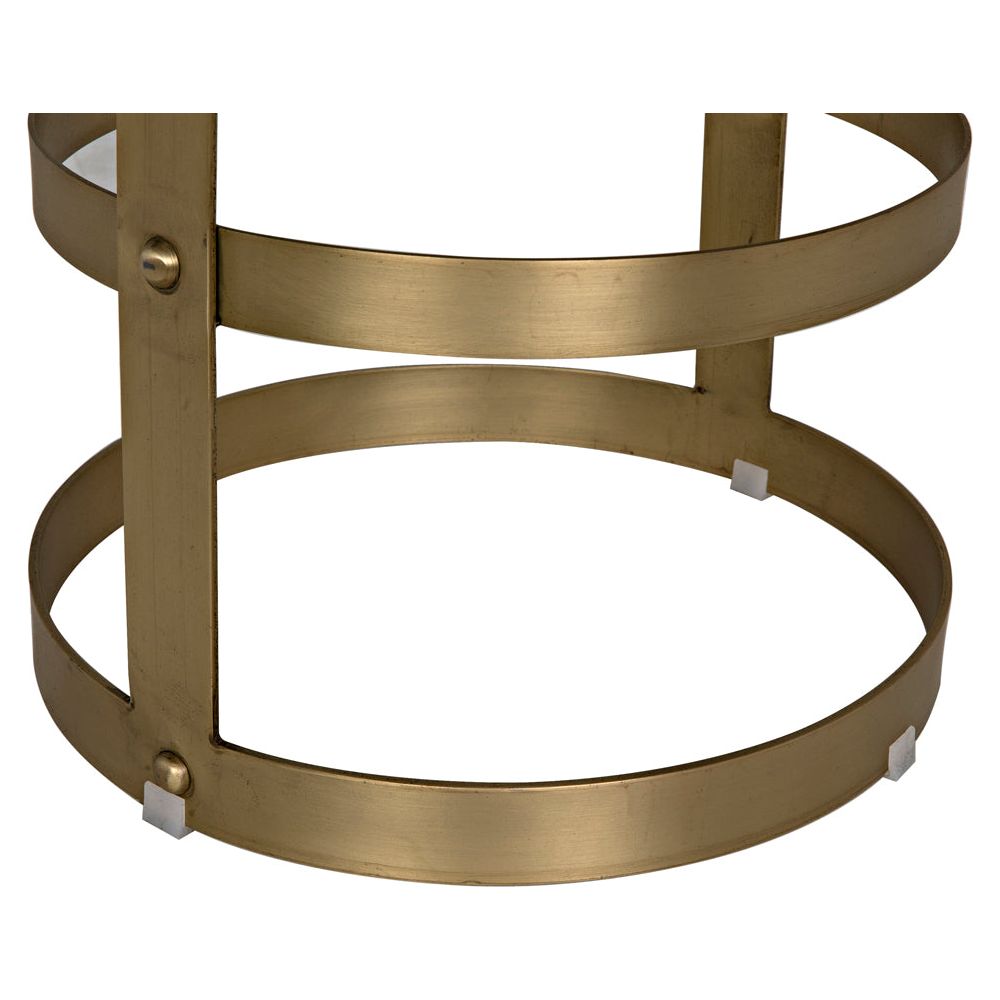 Dior Counter Stool, Metal with Brass Finish by NOIR