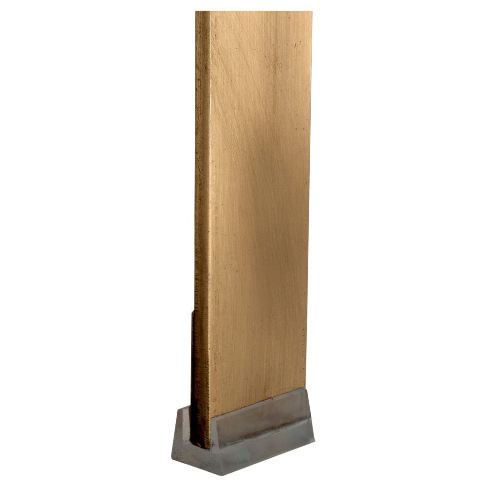 Prince Counter Stool with Leather, Brass Finish by NOIR