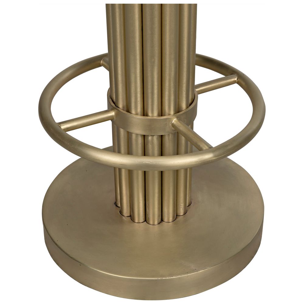 Sedes Bar Stool, Iron with Brass Finish by NOIR