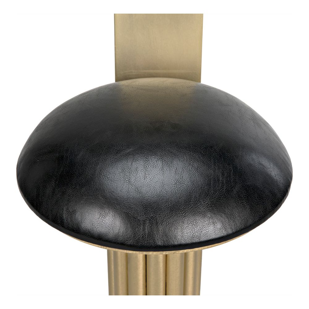 Sedes Bar Stool, Iron with Brass Finish by NOIR