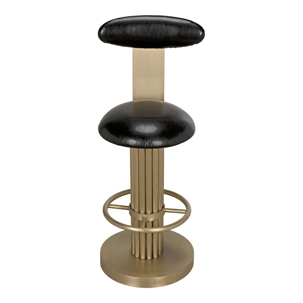 Sedes Counter Stool, Iron with Brass Finish by NOIR