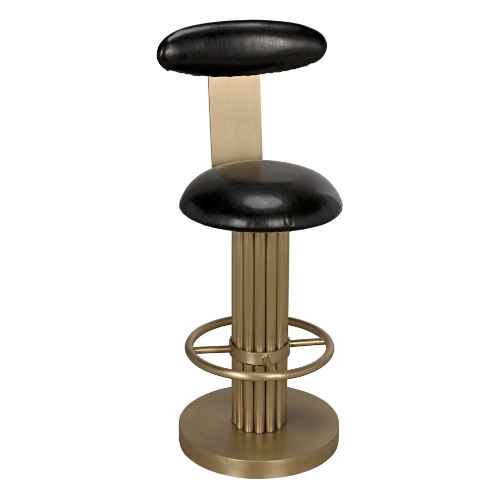 Sedes Counter Stool, Iron with Brass Finish by NOIR