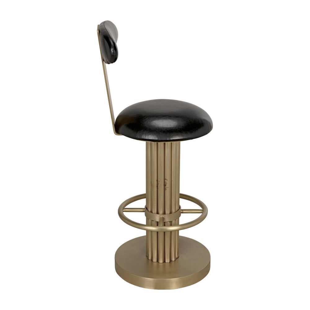 Sedes Counter Stool, Iron with Brass Finish by NOIR