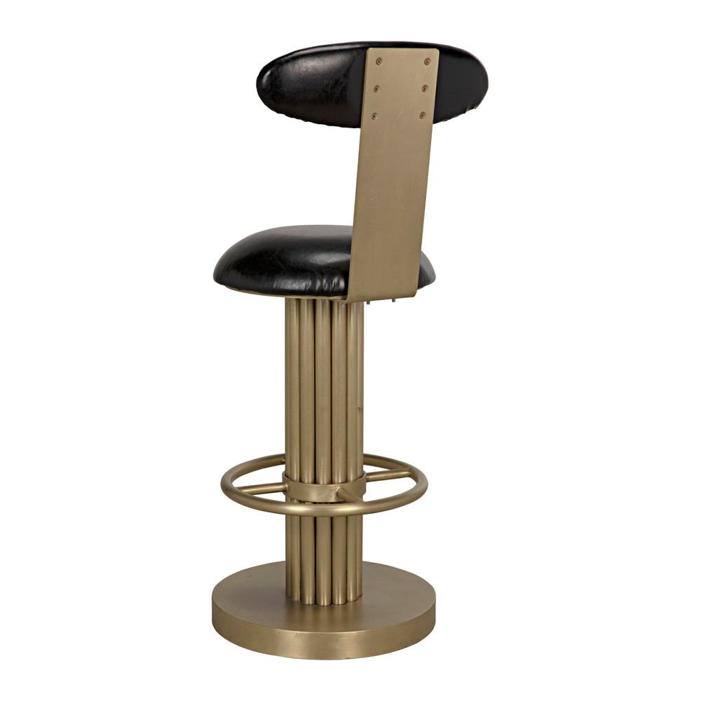 Sedes Counter Stool, Iron with Brass Finish by NOIR