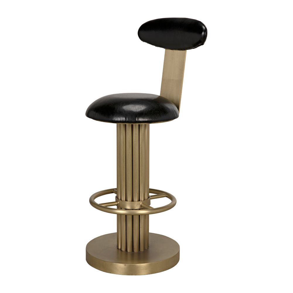 Sedes Counter Stool, Iron with Brass Finish by NOIR