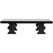 Suzu Coffee Table, Hand Rubbed Black by NOIR