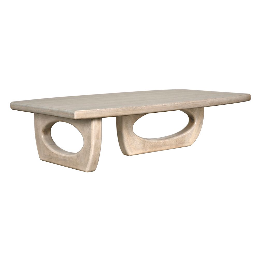 Douglas Coffee Table, Bleached Walnut by NOIR