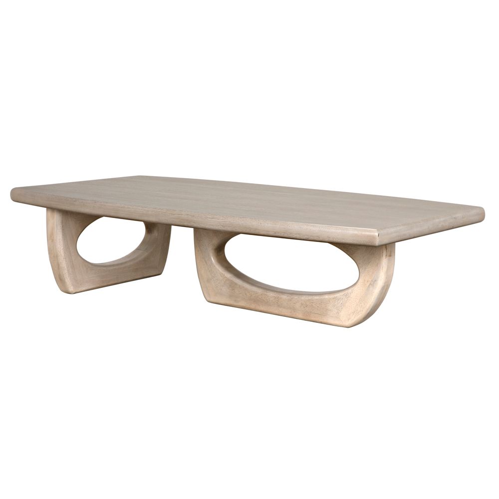 Douglas Coffee Table, Bleached Walnut by NOIR