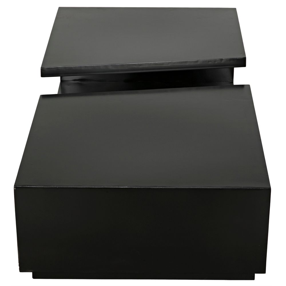 Shift Coffee Table, Black Iron by NOIR