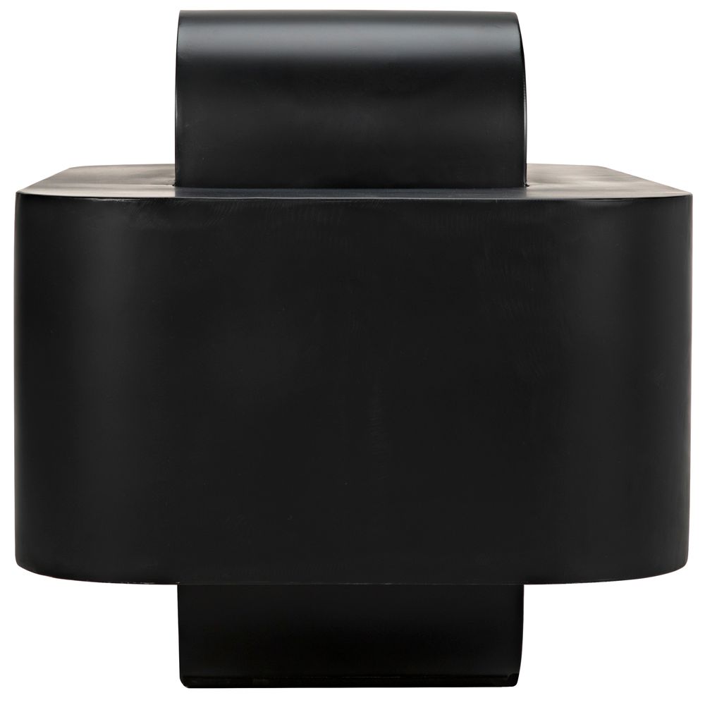 Nodum Accent Table, Black Iron by NOIR
