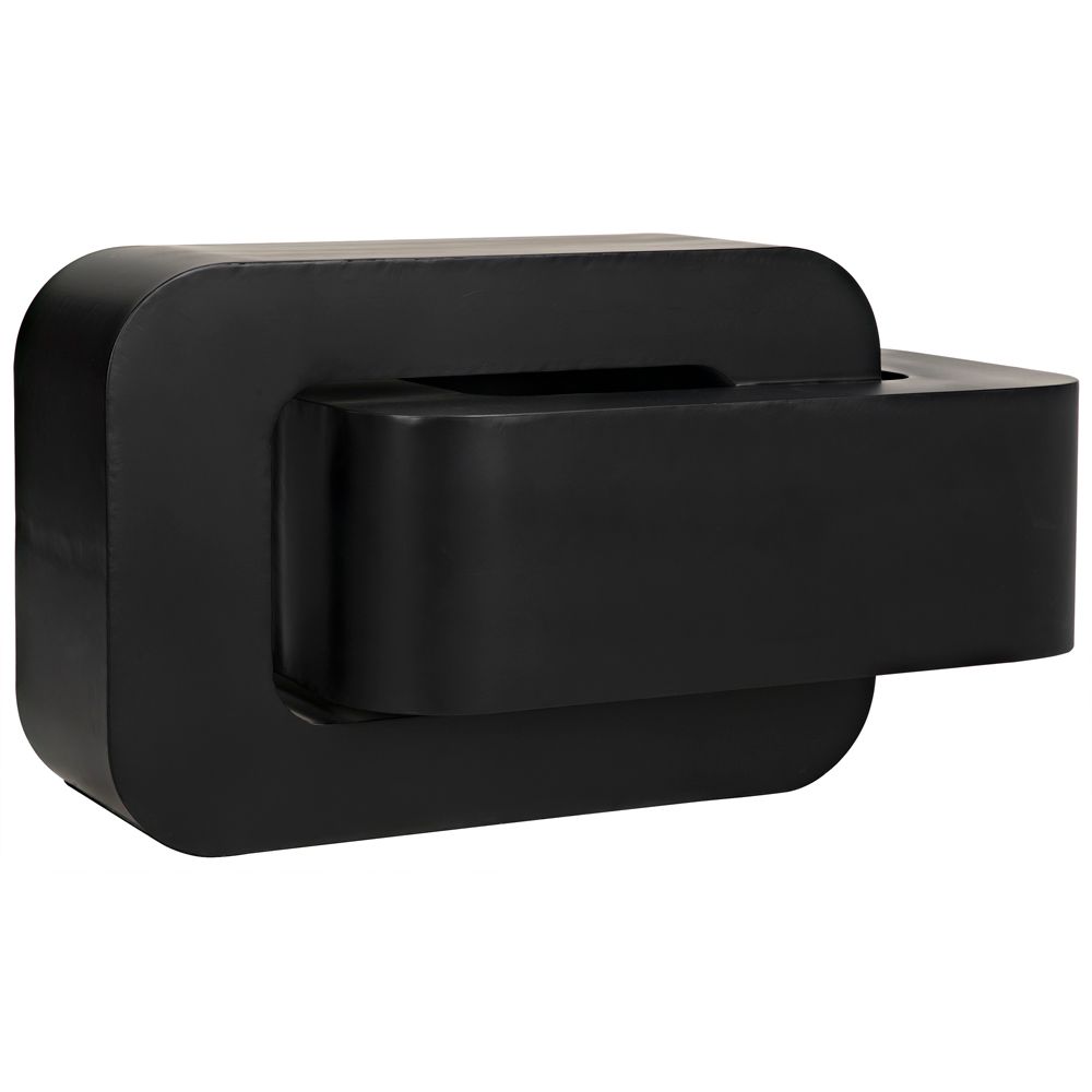 Nodum Accent Table, Black Iron by NOIR