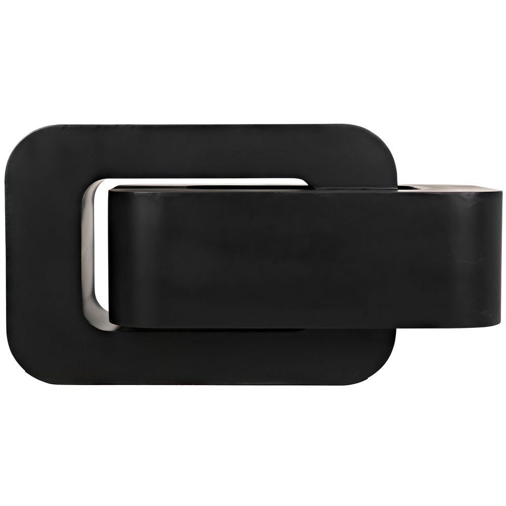 Nodum Accent Table, Black Iron by NOIR