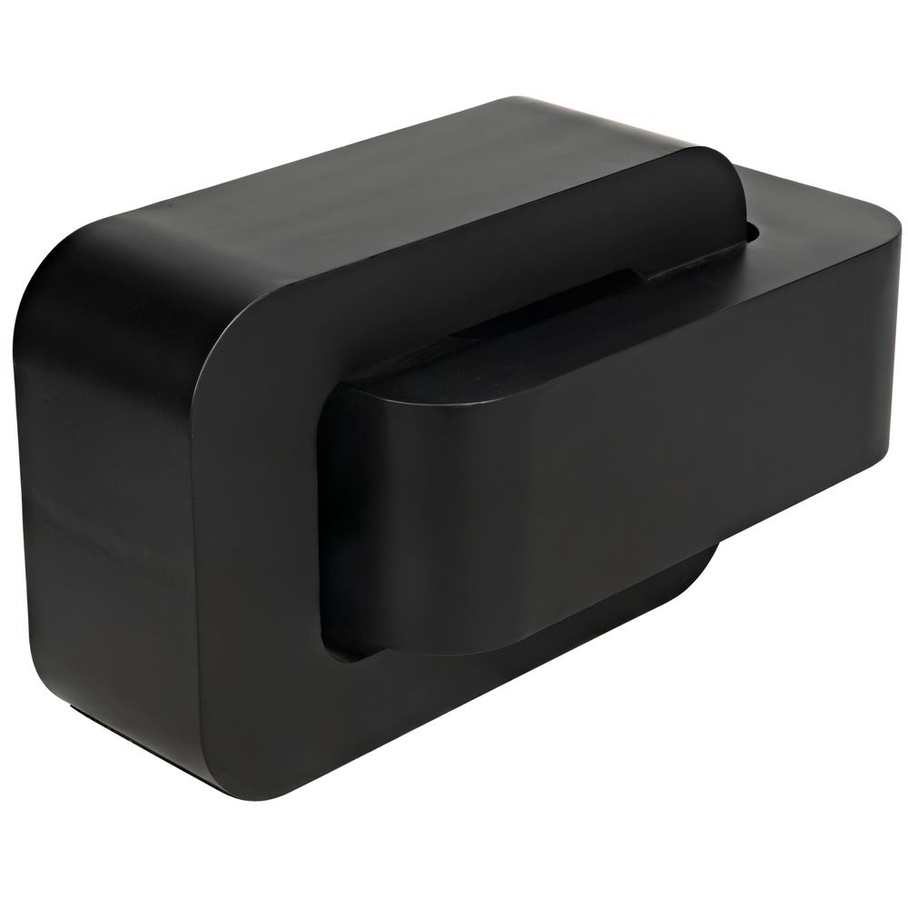 Nodum Accent Table, Black Iron by NOIR