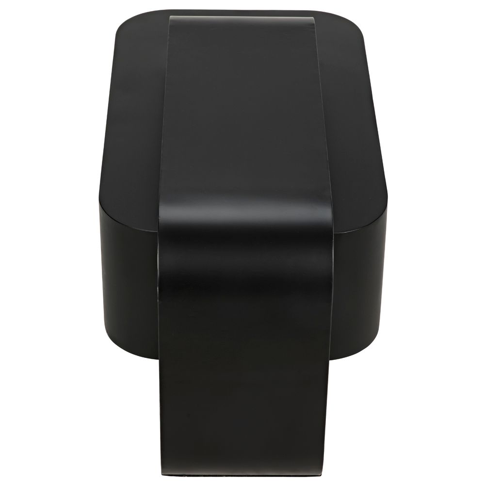Nodum Accent Table, Black Iron by NOIR