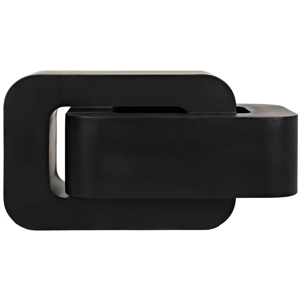 Nodum Accent Table, Black Iron by NOIR