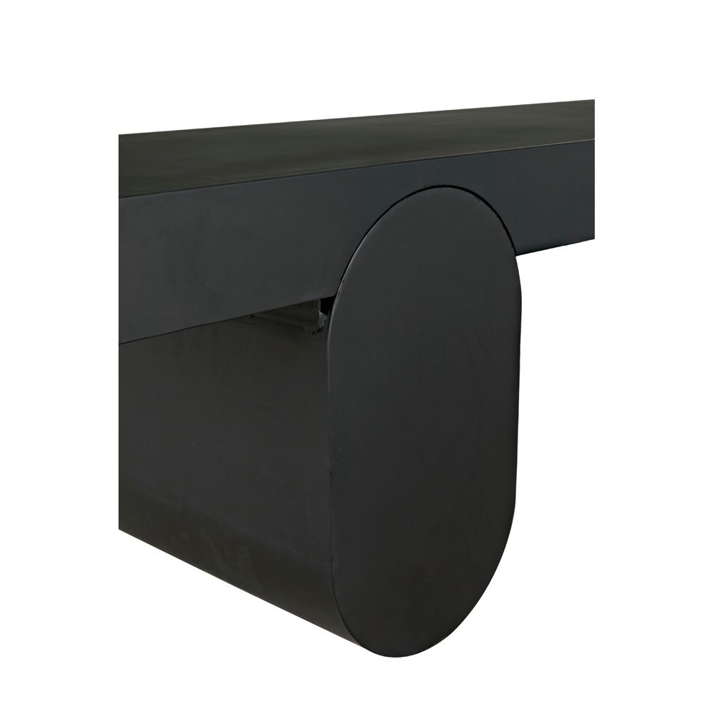 Evora Coffee Table, Black Metal by NOIR