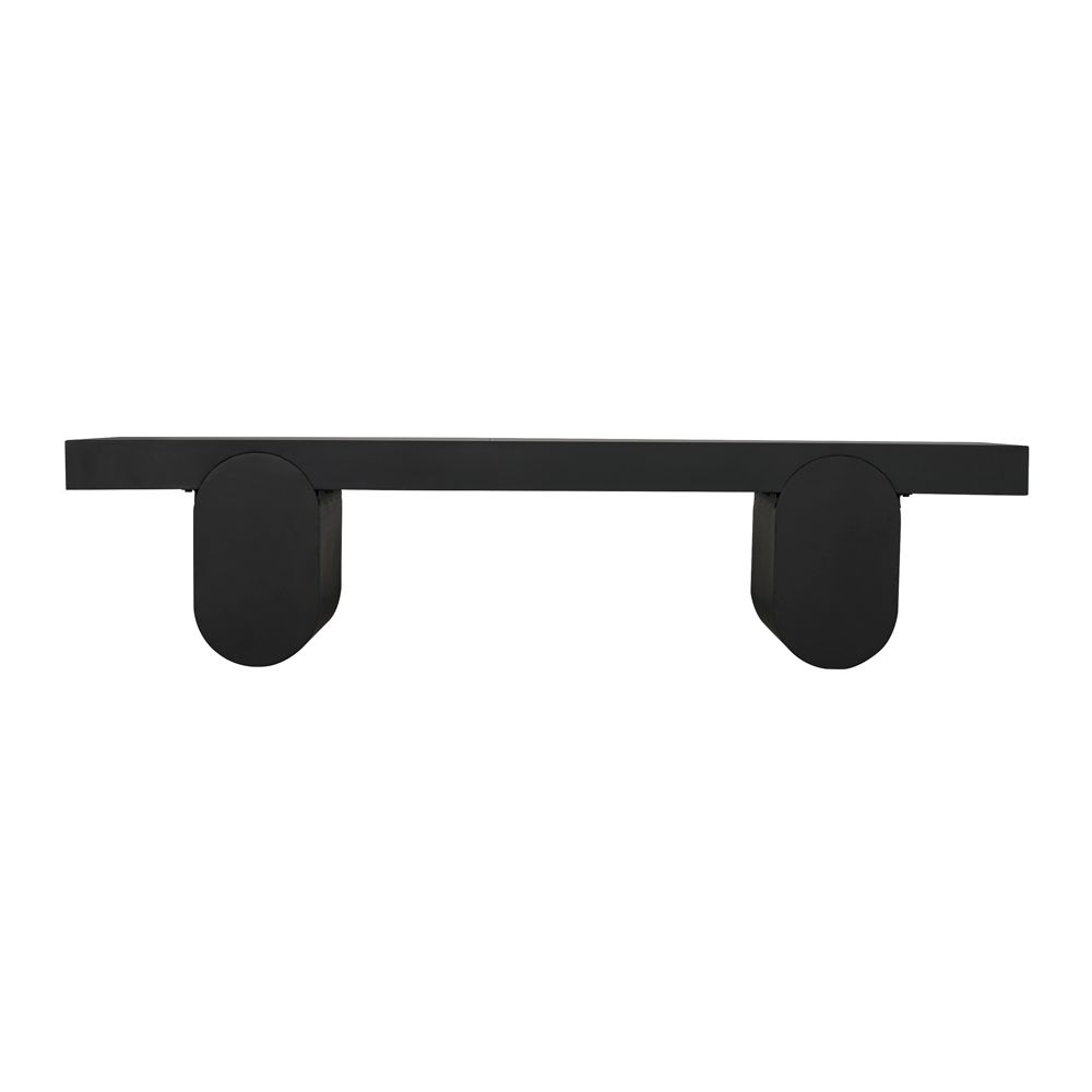 Evora Coffee Table, Black Metal by NOIR