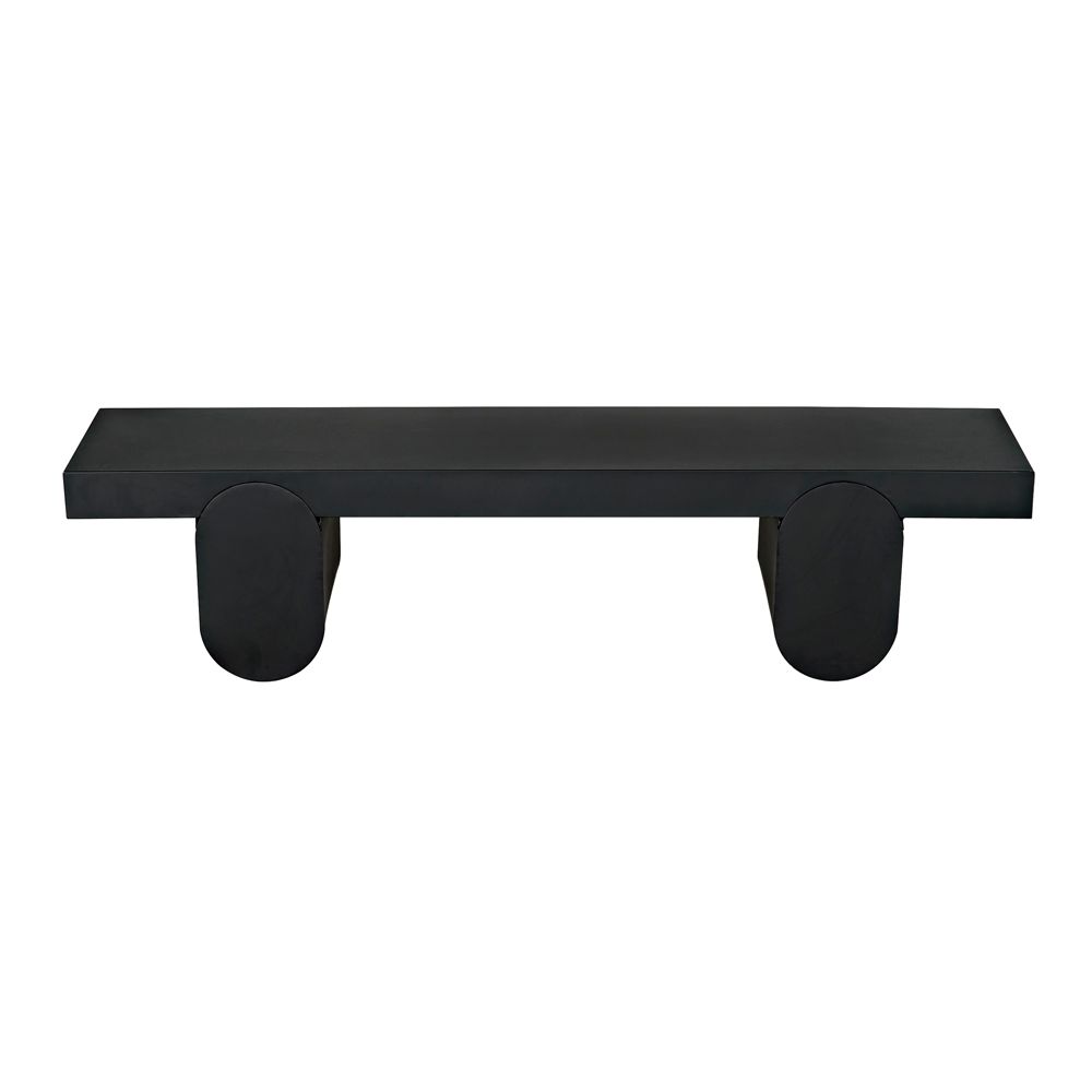 Evora Coffee Table, Black Metal by NOIR