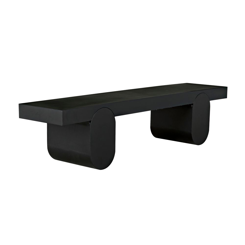 Evora Coffee Table, Black Metal by NOIR