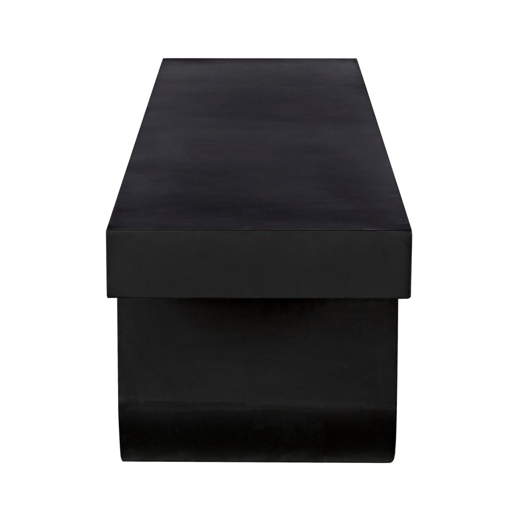 Evora Coffee Table, Black Metal by NOIR