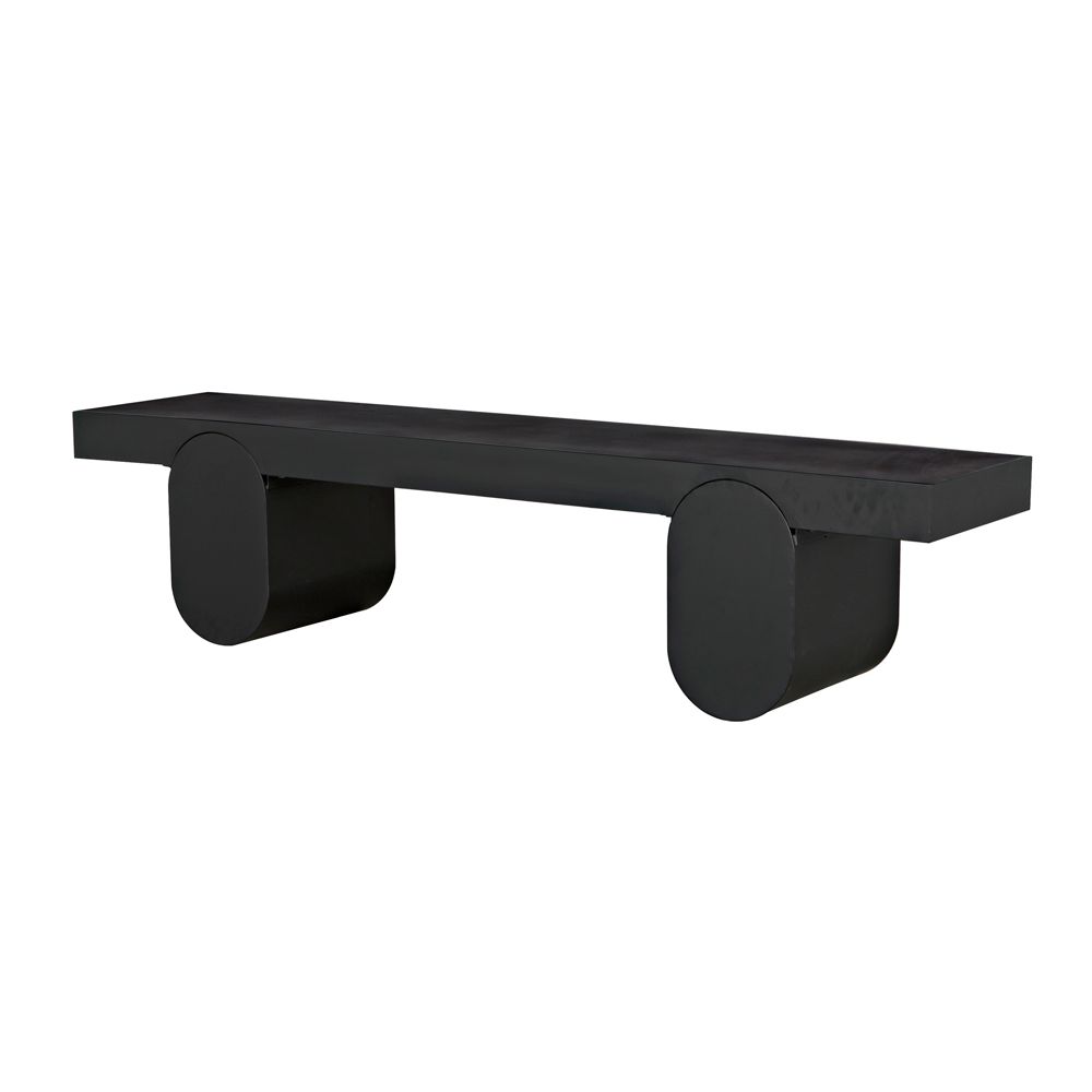 Evora Coffee Table, Black Metal by NOIR