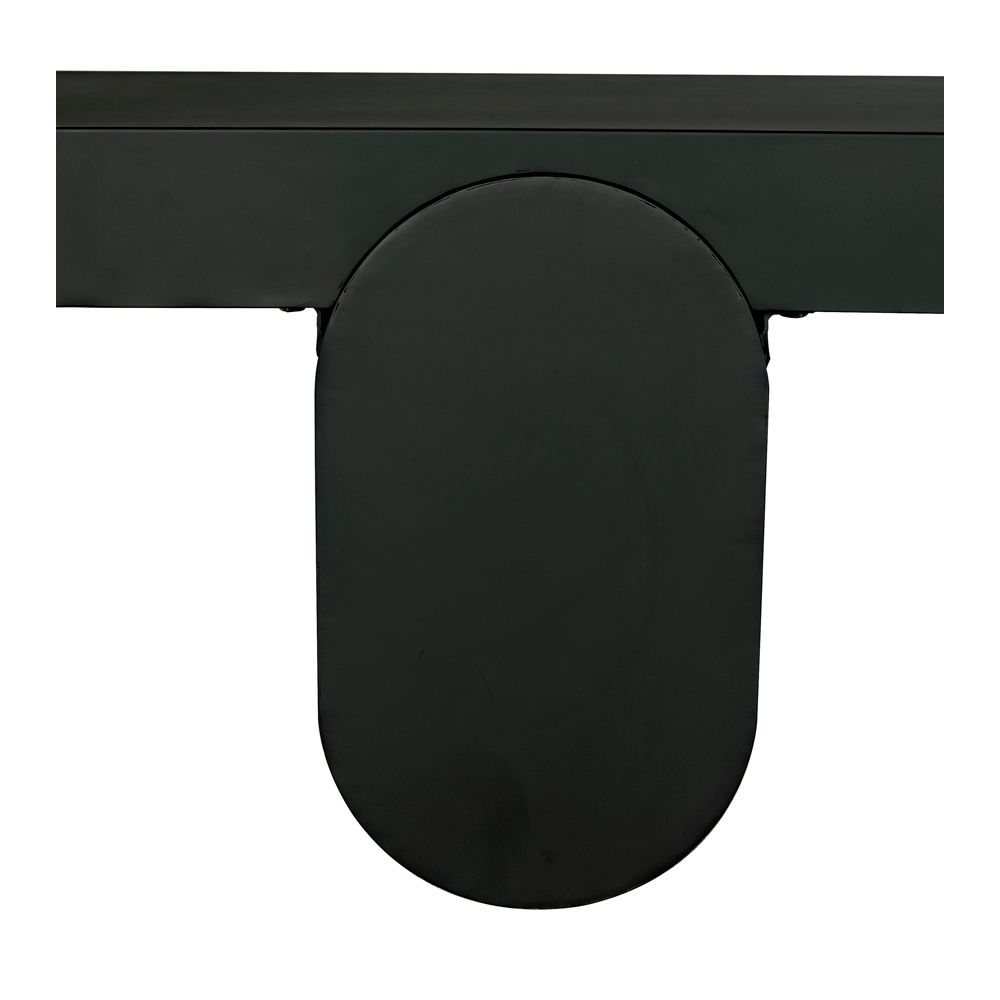 Evora Coffee Table, Black Metal by NOIR