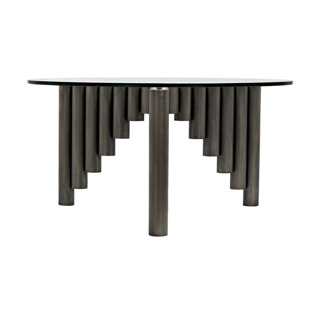 Organum Coffee Table, Gun Metal Finish by NOIR