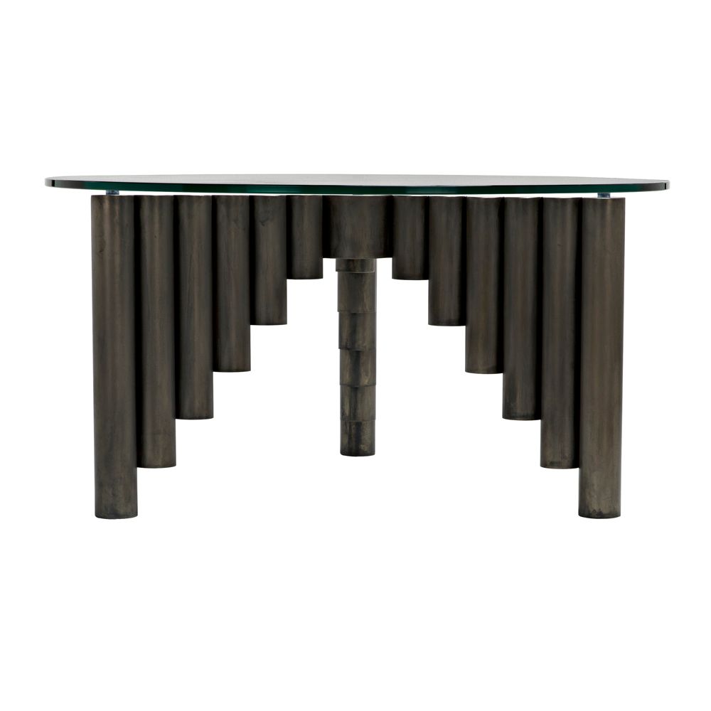Organum Coffee Table, Gun Metal Finish by NOIR