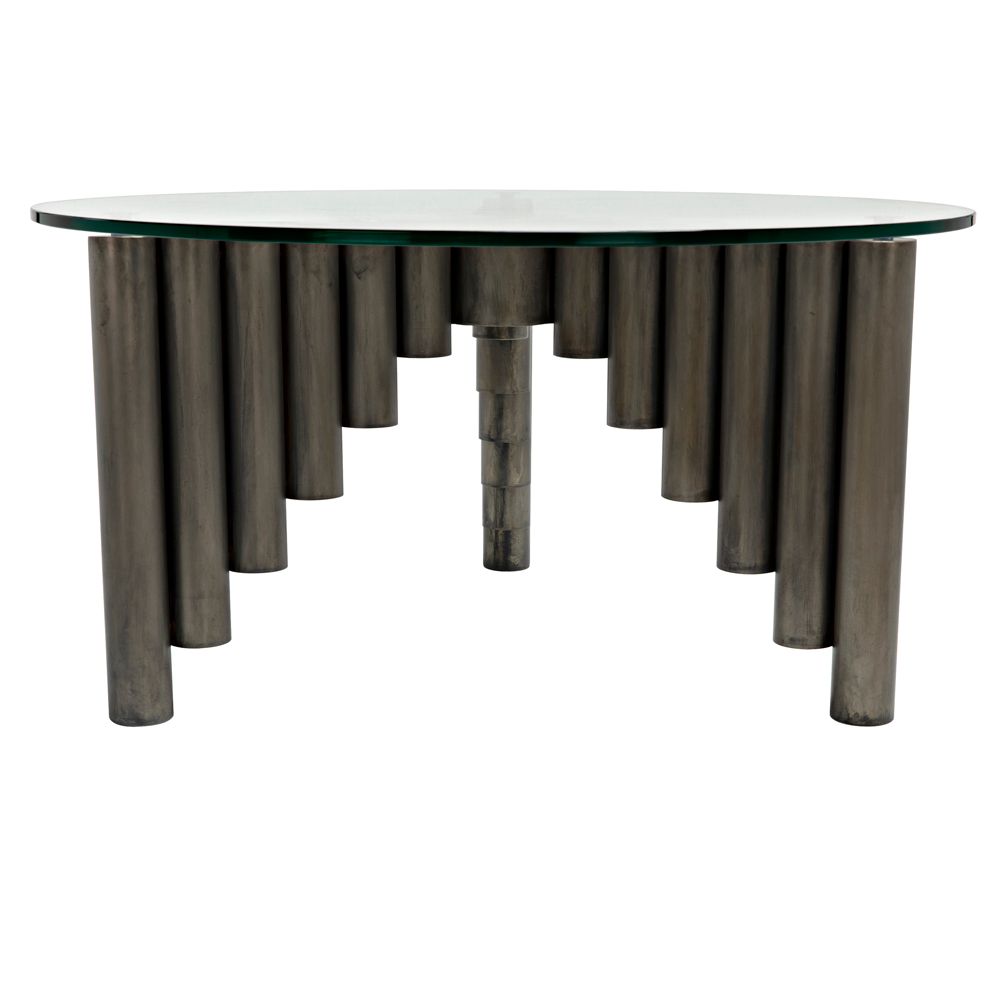 Organum Coffee Table, Gun Metal Finish by NOIR