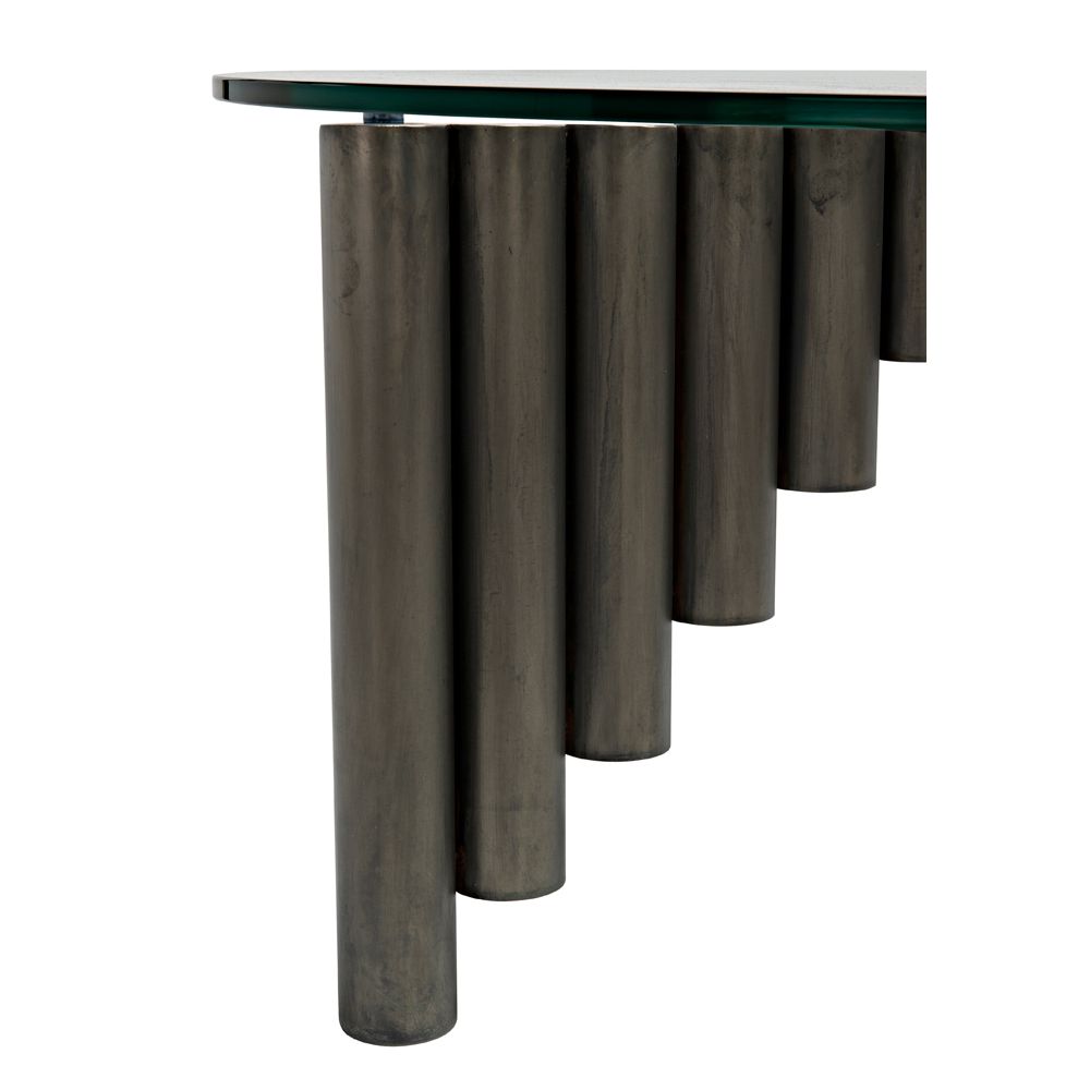 Organum Coffee Table, Gun Metal Finish by NOIR