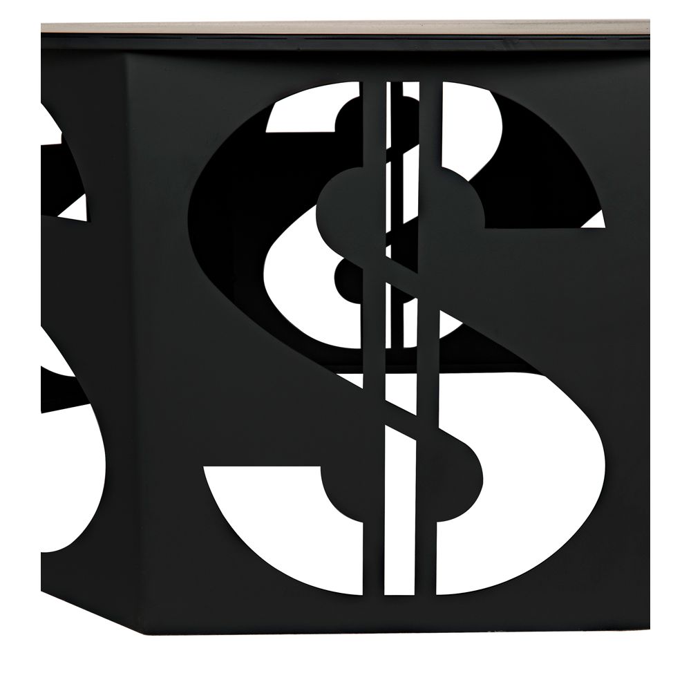 Dollar Coffee Table, Black Iron by NOIR
