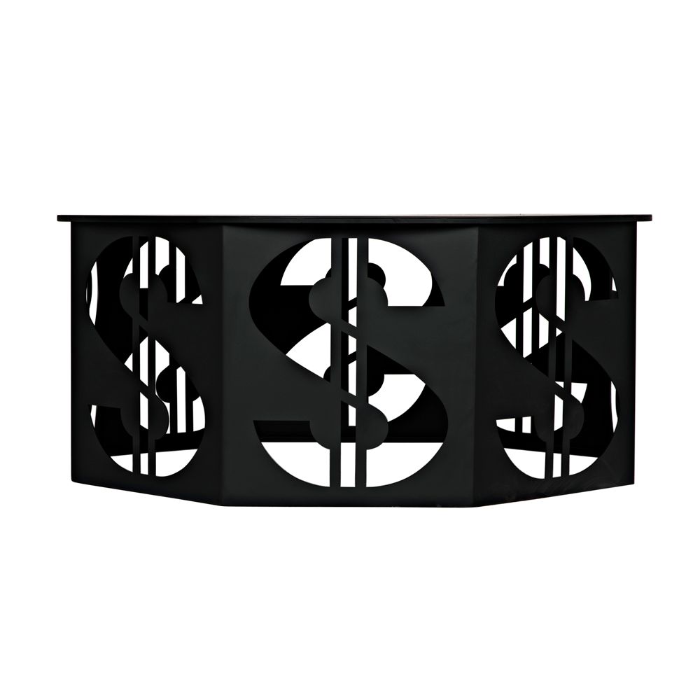 Dollar Coffee Table, Black Iron by NOIR