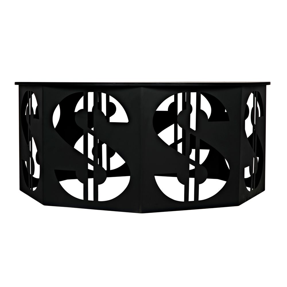 Dollar Coffee Table, Black Iron by NOIR