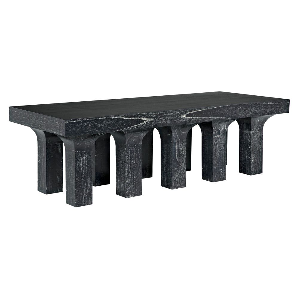 Santos Coffee Table, Cinder Black by NOIR