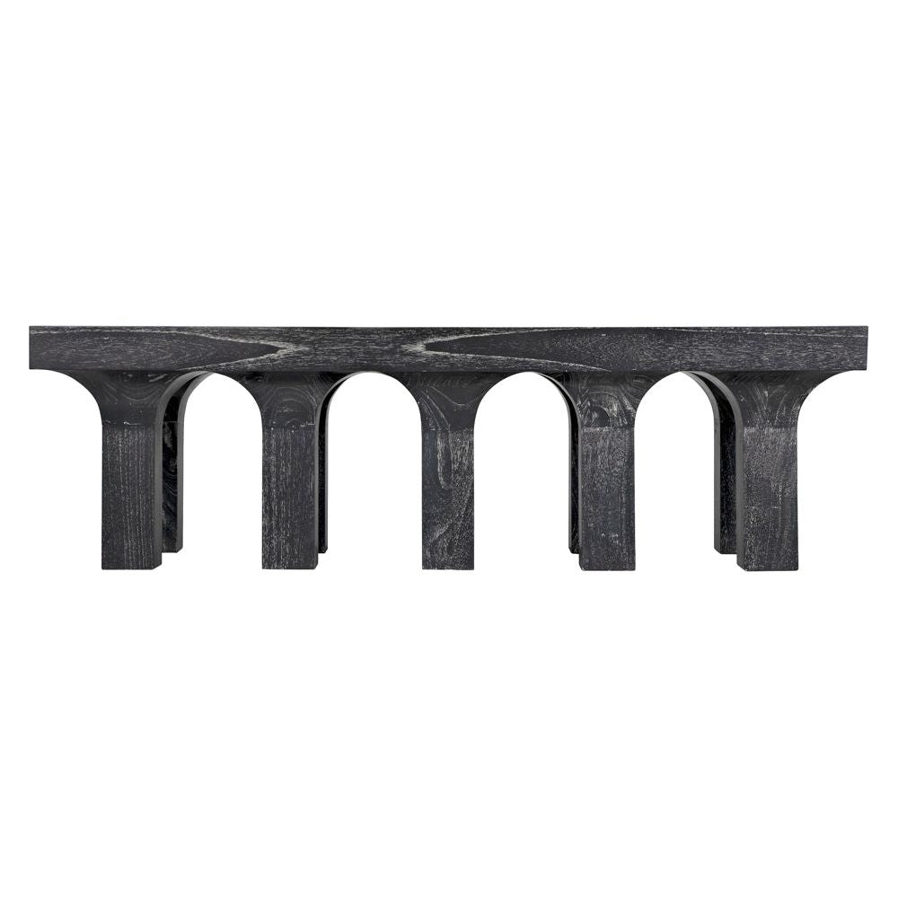 Santos Coffee Table, Cinder Black by NOIR