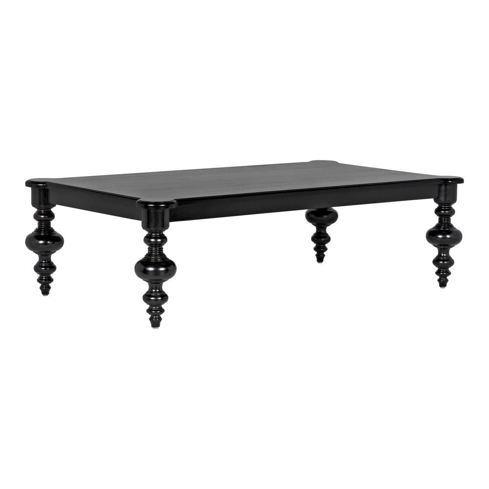 Graff Coffee Table, Hand Rubbed Black by NOIR