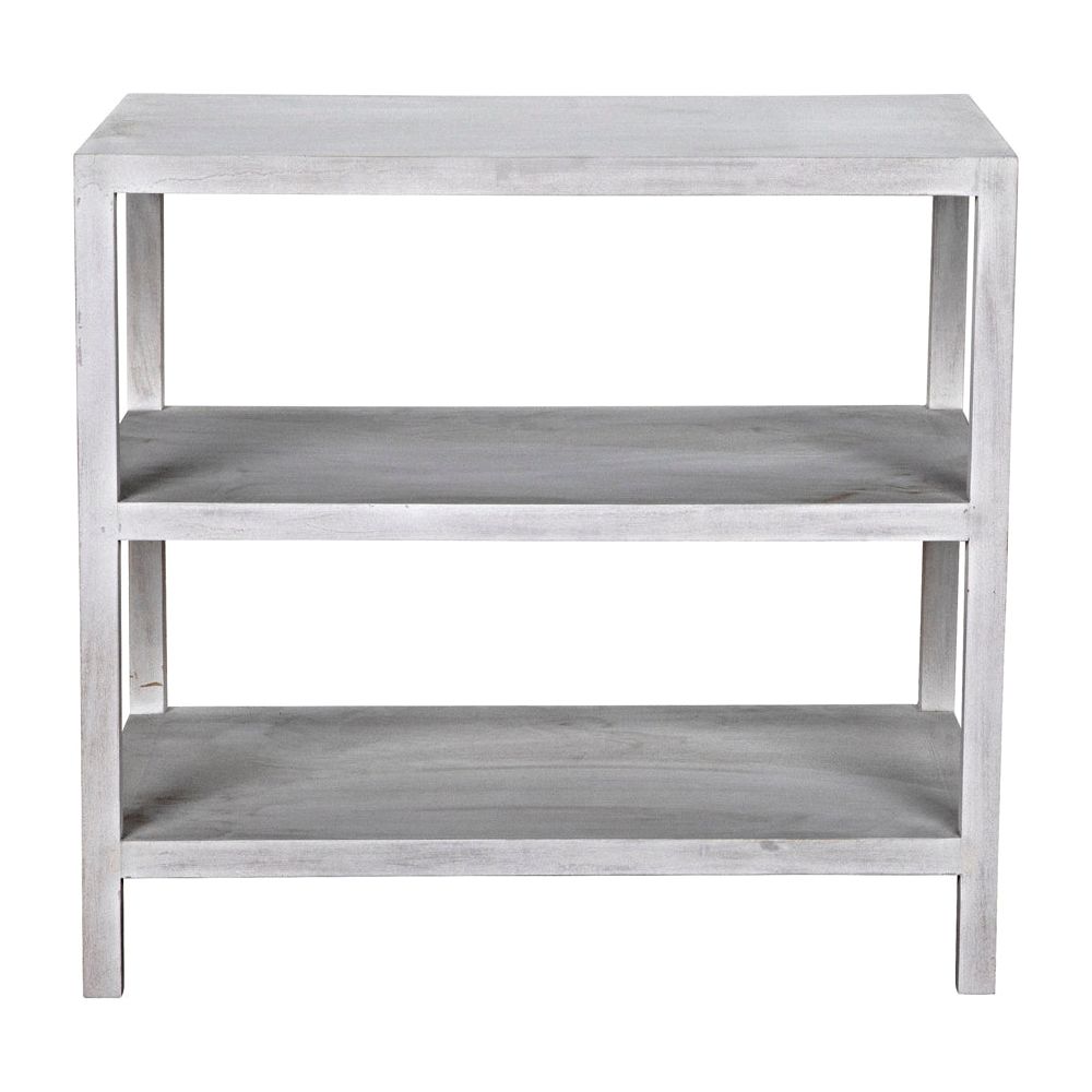 2 Shelf Side Table, White Wash by NOIR