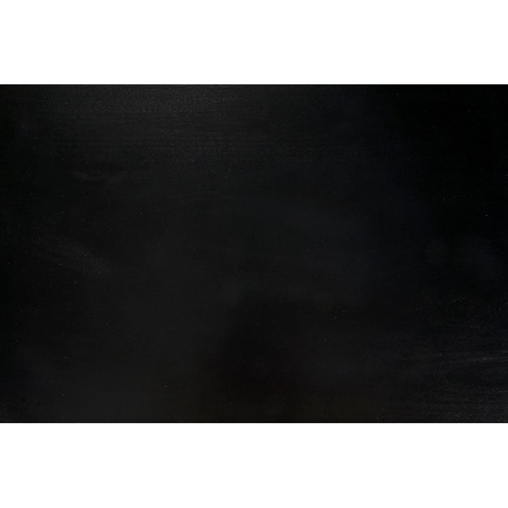 Colonial 2-Drawer Side Table, Distressed Black by NOIR