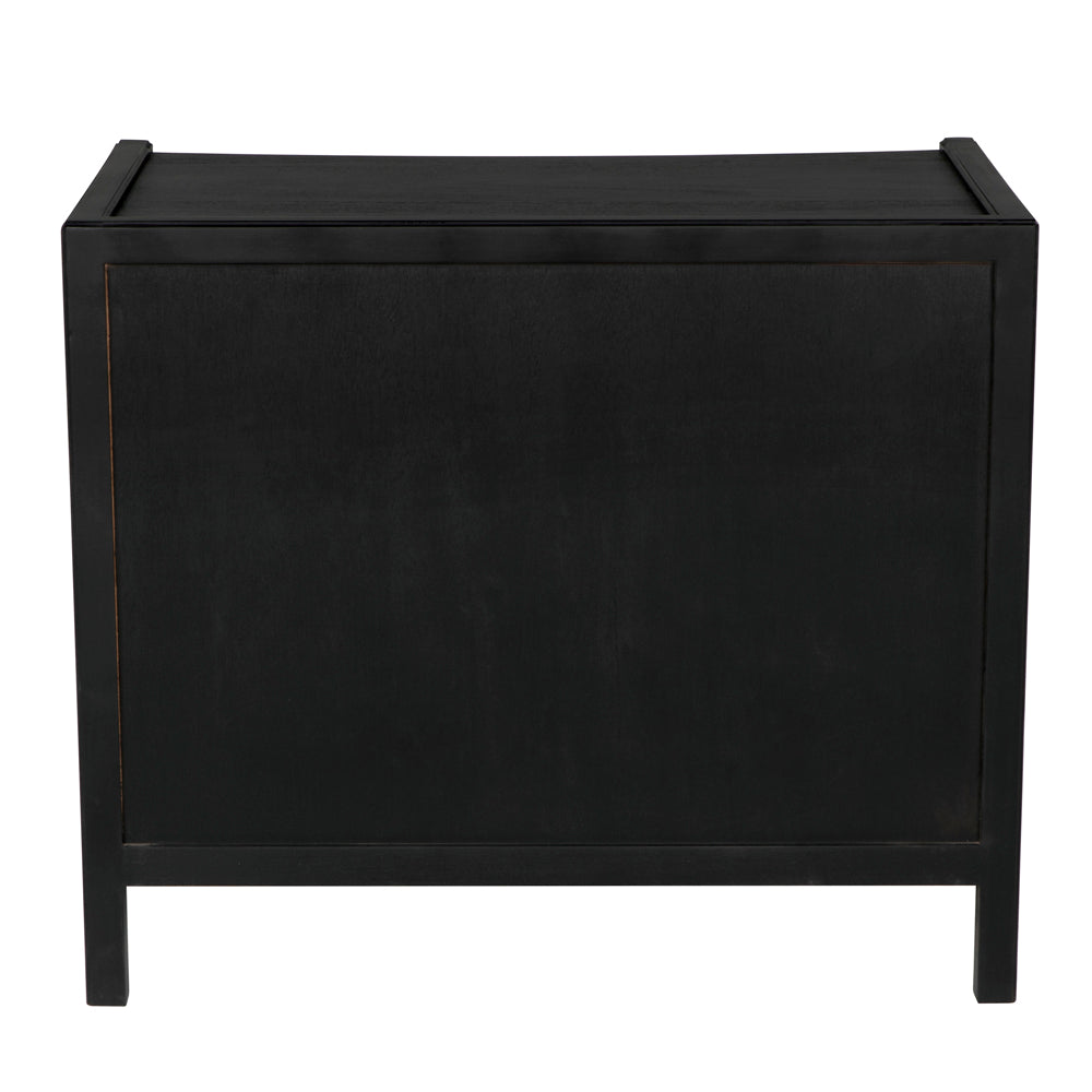Hampton Side Table, Hand Rubbed Black by NOIR