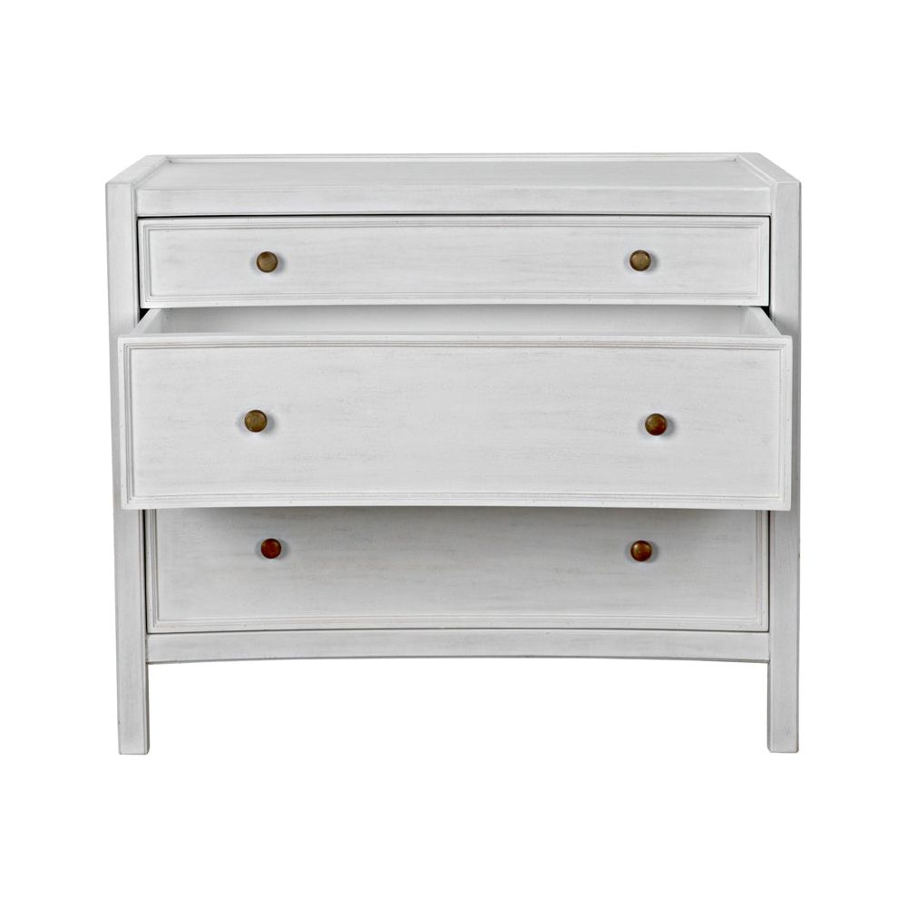 Hampton Side Table,White Wash by NOIR