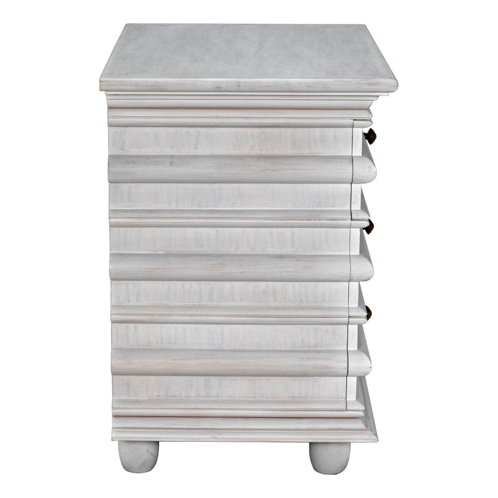 Ascona Side Table, White Wash by NOIR