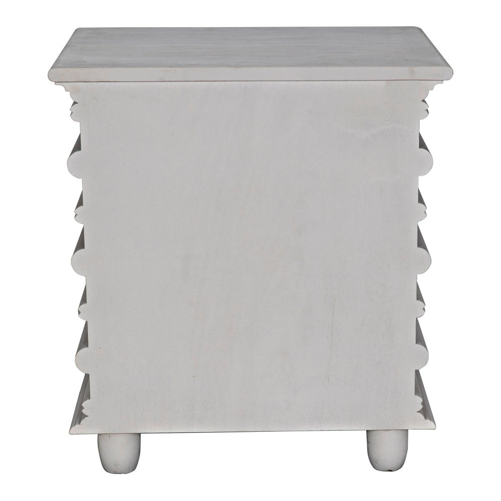 Ascona Side Table, White Wash by NOIR