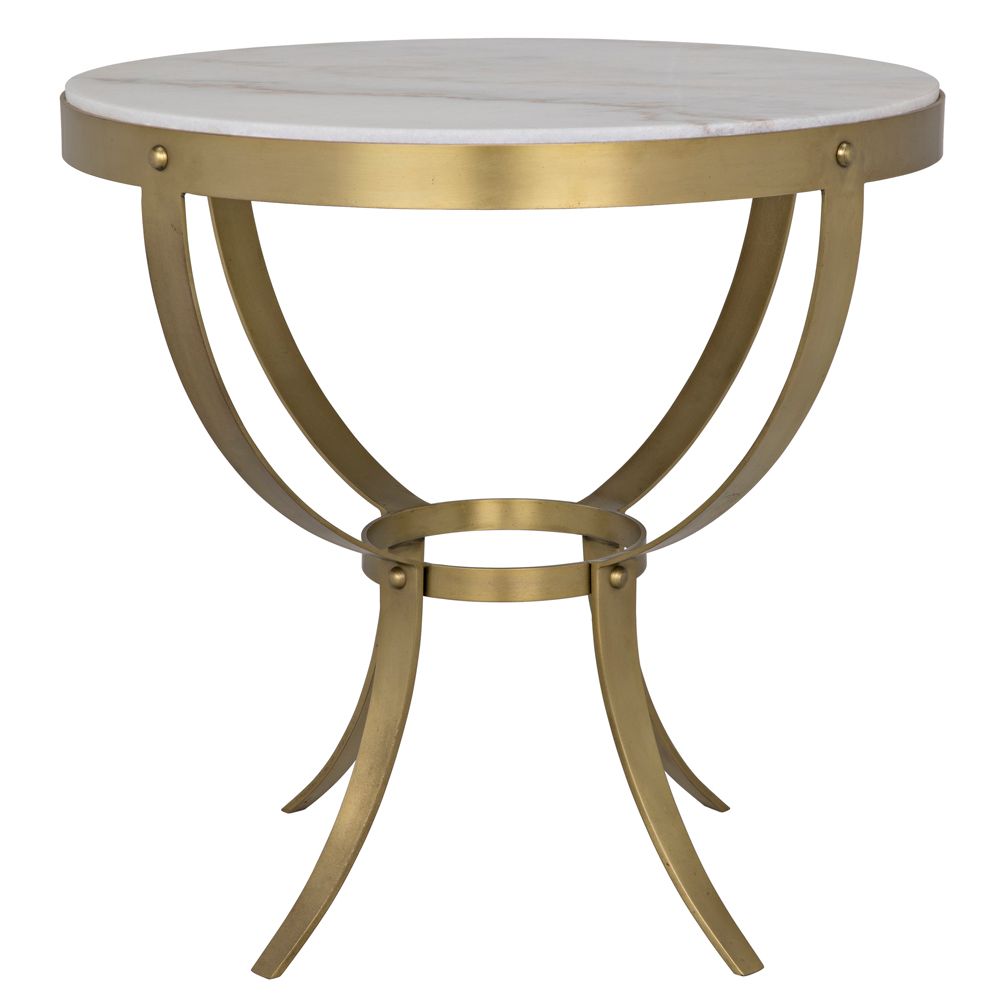 Byron Side Table, Antique Brass by NOIR
