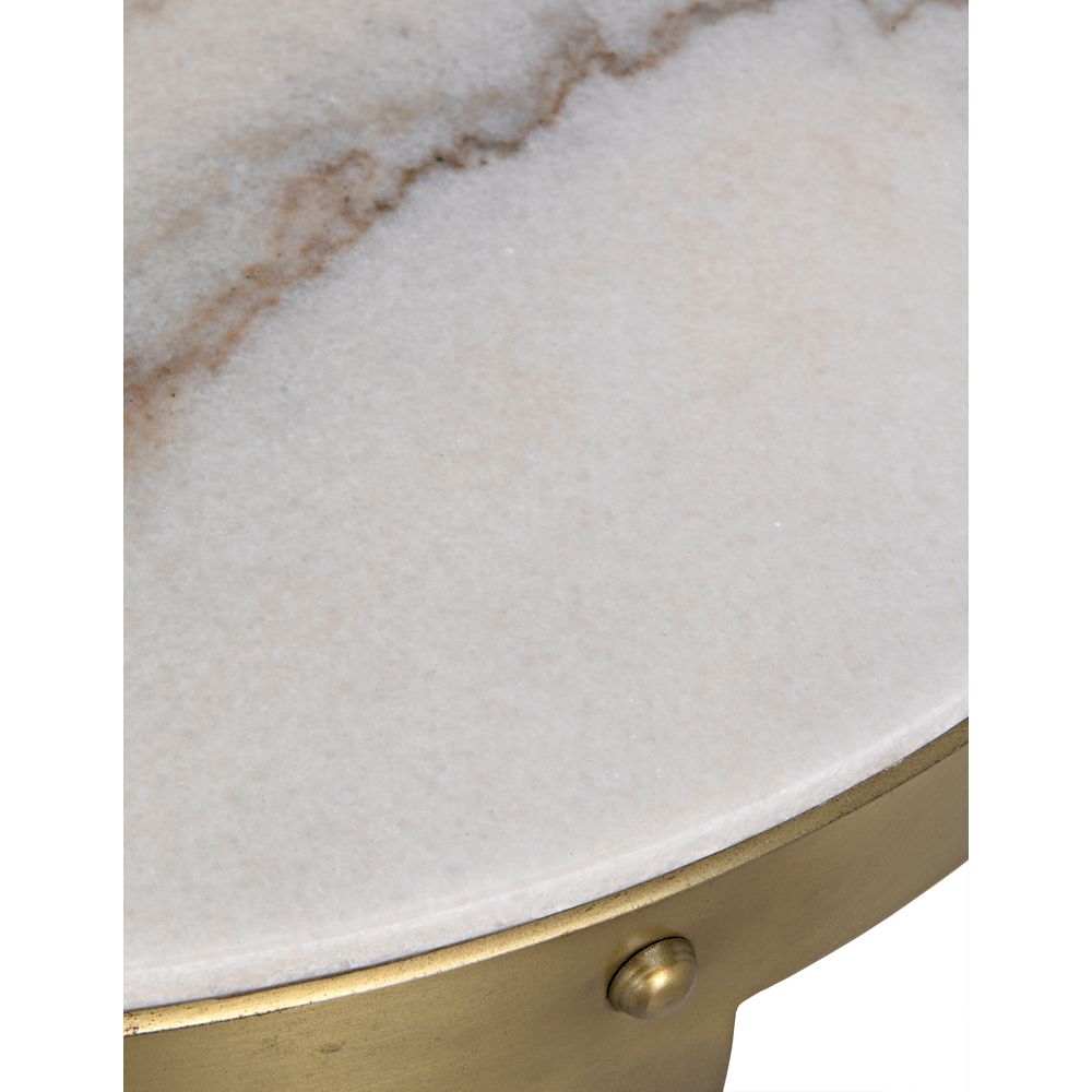 Byron Side Table, Antique Brass by NOIR